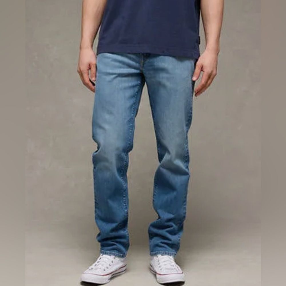 American Eagle Airflex+ Slim Straight Jeans Blue 38/30 NWT